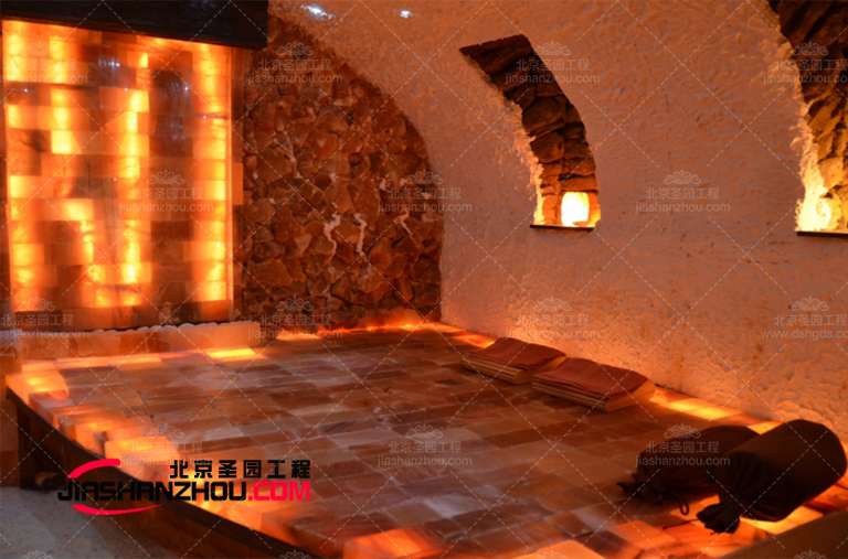北京廠家展示受歡迎的洞穴主題鹽療房內鹽療床類型畫廊