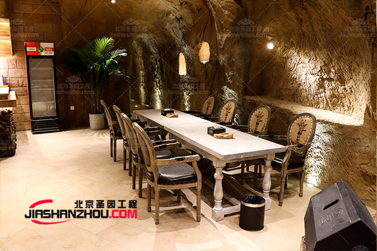 廣州當代窯洞餐廳房設計整體體現簡約性和功能性