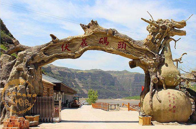 仿真景觀生態(tài)園大門營造出時尚的裝飾造景