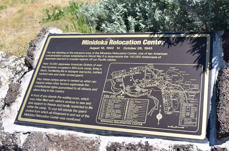 愛達荷州杰羅姆附近的Minidoka國家歷史遺址