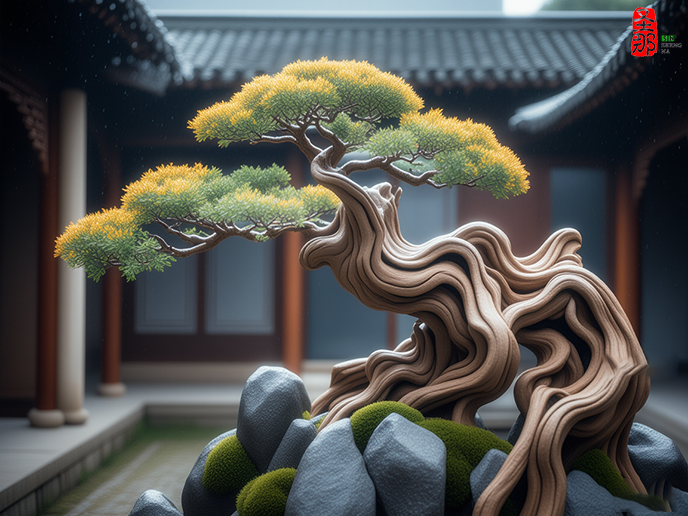 仿真古樹
