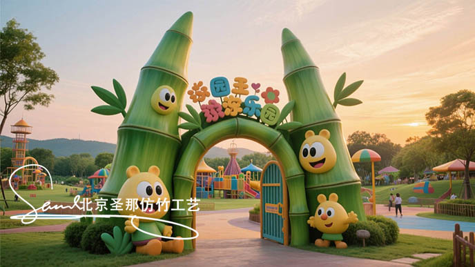 仿竹涼亭