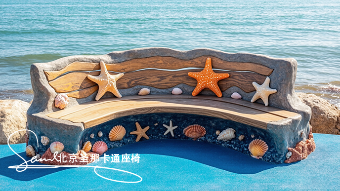水泥仿木座椅