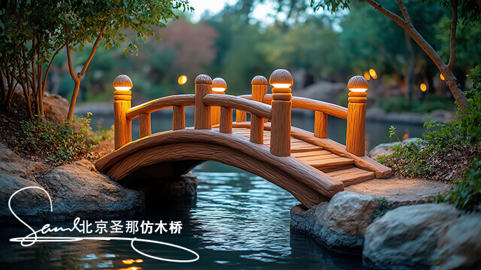 水泥仿木橋