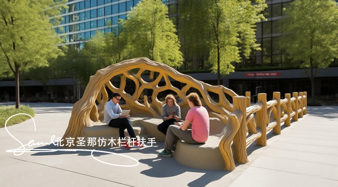 jimeng-2025-06-25-8582-正在施工制作的旅游區(qū)樓梯室外安全圍欄設(shè)計制作過程，美工正在施工制作，先用鋼筋焊接....jpeg