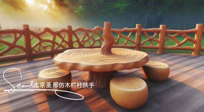 jimeng-2025-06-25-8483-正在施工制作的旅游區樓梯室外安全圍欄設計制作過程，美工正在施工制作，先用鋼筋焊接....jpeg
