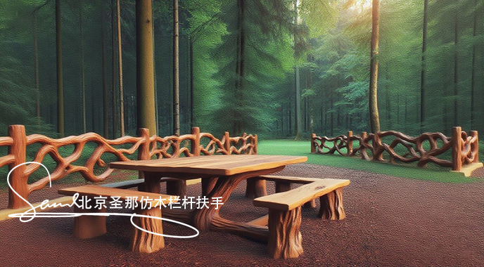 jimeng-2025-06-25-8477-正在施工制作的旅游區(qū)樓梯室外安全圍欄設計制作過程，美工正在施工制作，先用鋼筋焊接....jpeg