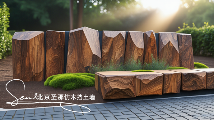 仿木擋土墻