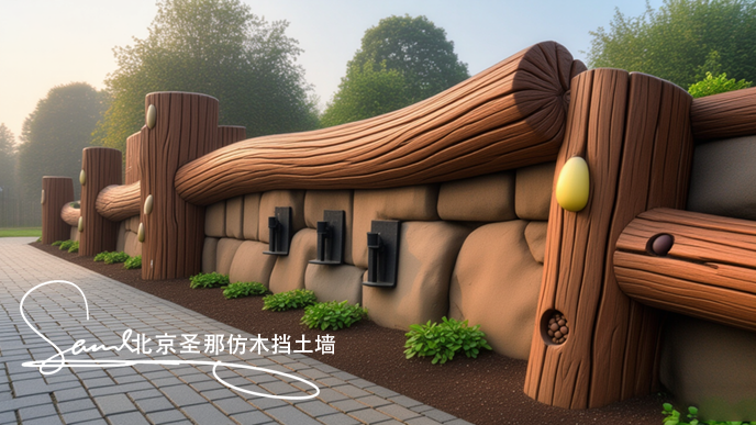 仿木擋土墻