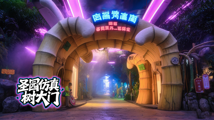 仿真樹大門
