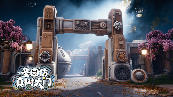仿真樹大門
