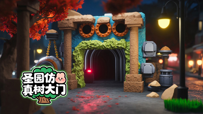 仿真樹大門