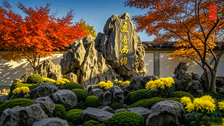 假山假樹